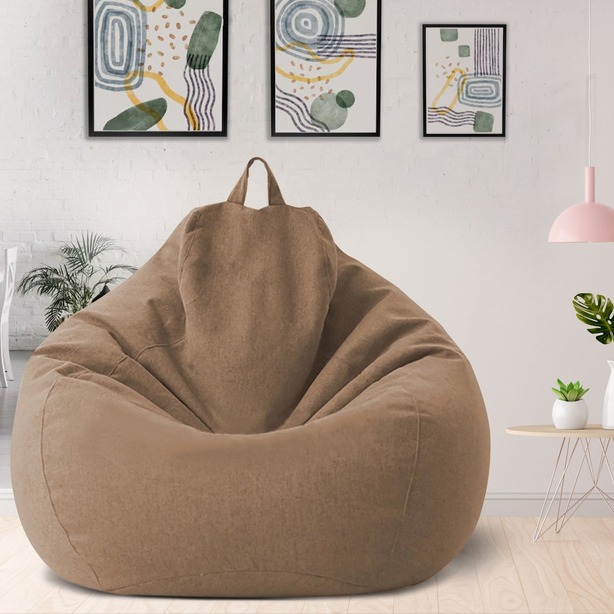 Luxury Linen Bean Bag Chair – Ergonomic & Stylish Comfortable Seating