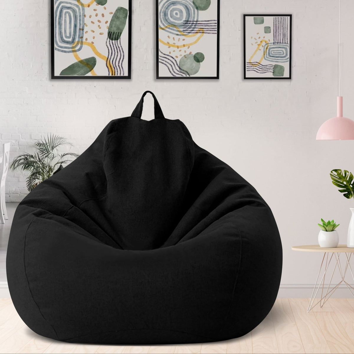 Luxury Linen Bean Bag Chair – Ergonomic & Stylish Comfortable Seating
