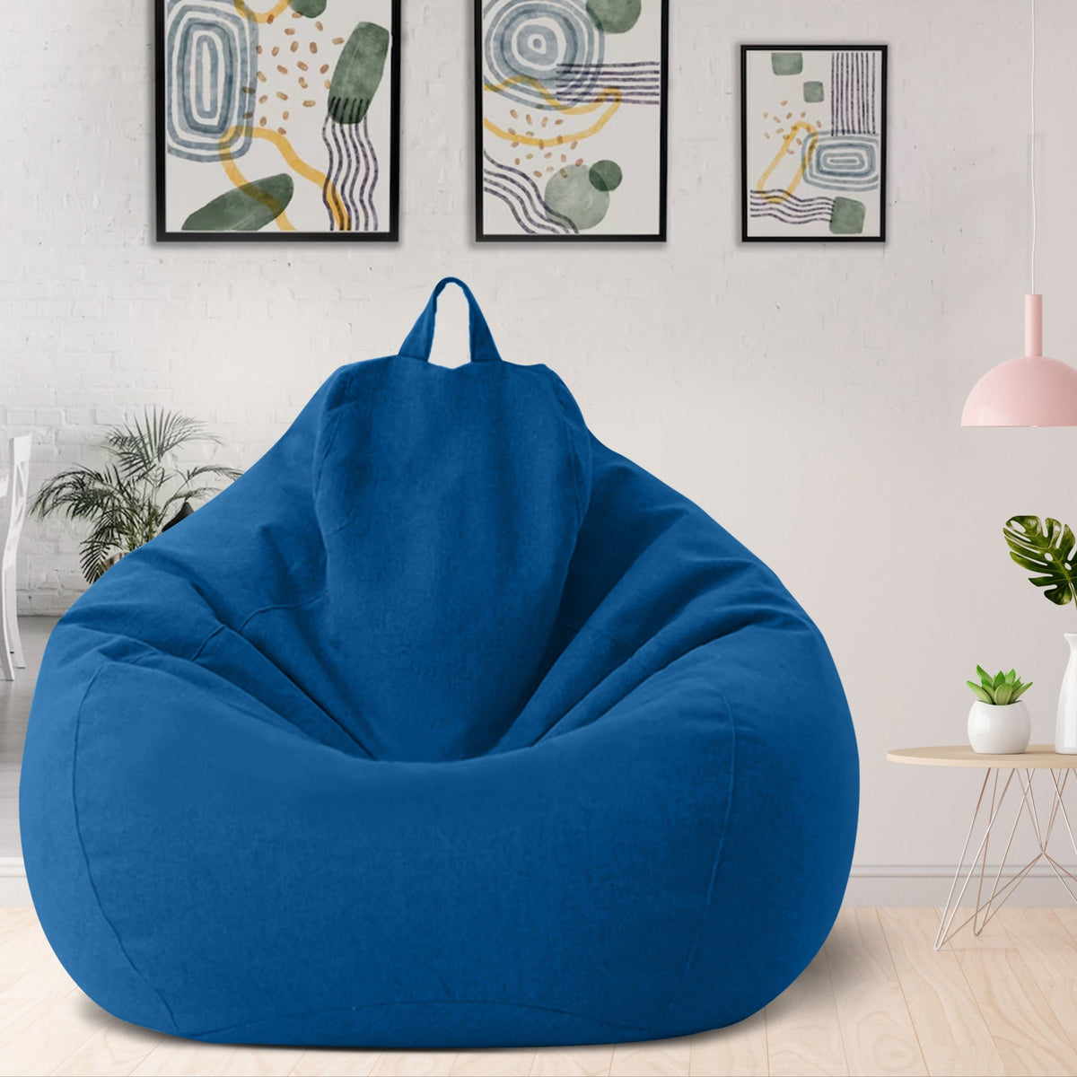 Luxury Linen Bean Bag Chair – Ergonomic & Stylish Comfortable Seating
