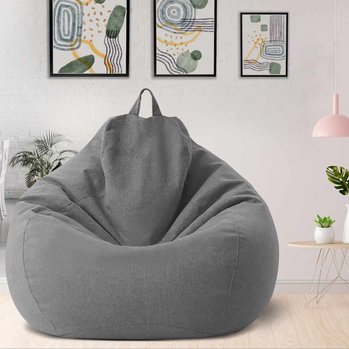 Luxury Linen Bean Bag Chair – Ergonomic & Stylish Comfortable Seating