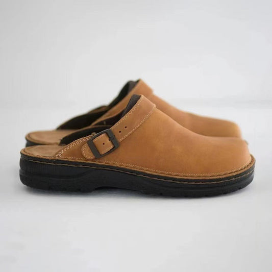 Luxury Men's Leather Slippers