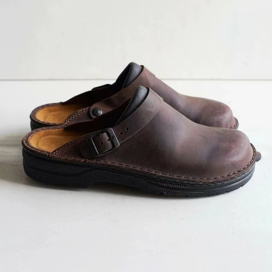 Luxury Men's Leather Slippers