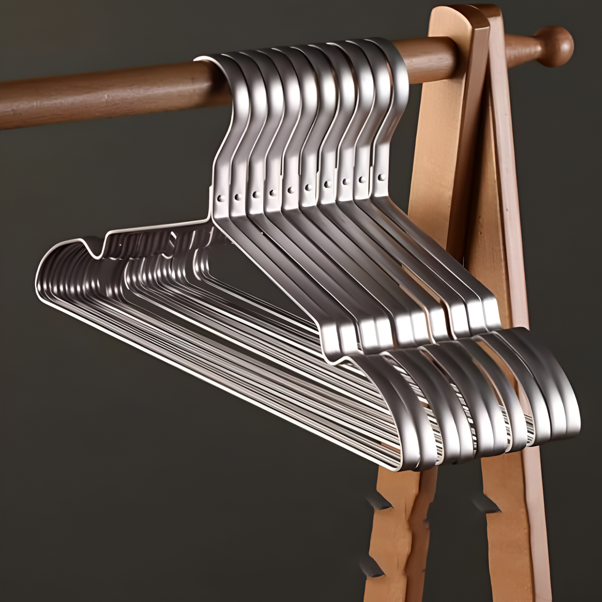 Luxury Non-Slip Aluminum Clothes Hangers – Organization & Style for the Wardrobe