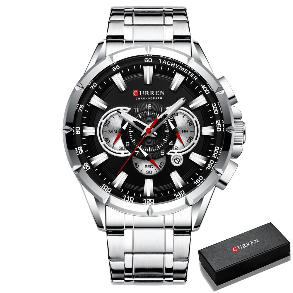 Luxury Quartz Watch with Stopwatch