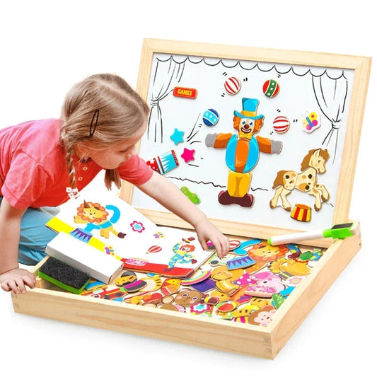Magnetic Drawing and Puzzle Board