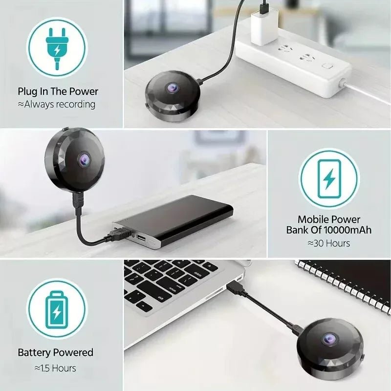 Magnetic Mini WiFi Camera 1080P HD with Night Vision & Motion Detection