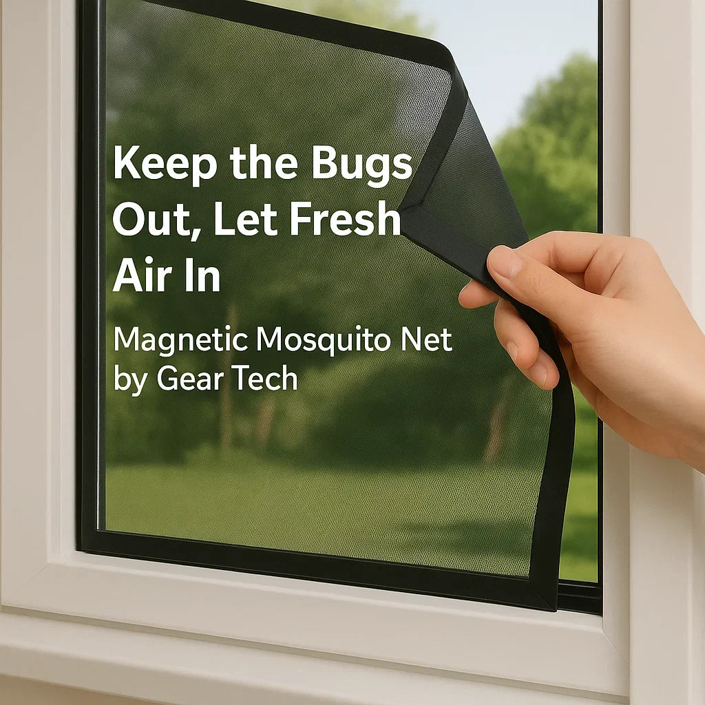 Magnetic Window Mosquito Net - Invisible Mesh Insect Screen for Home Protection & Pest Prevention