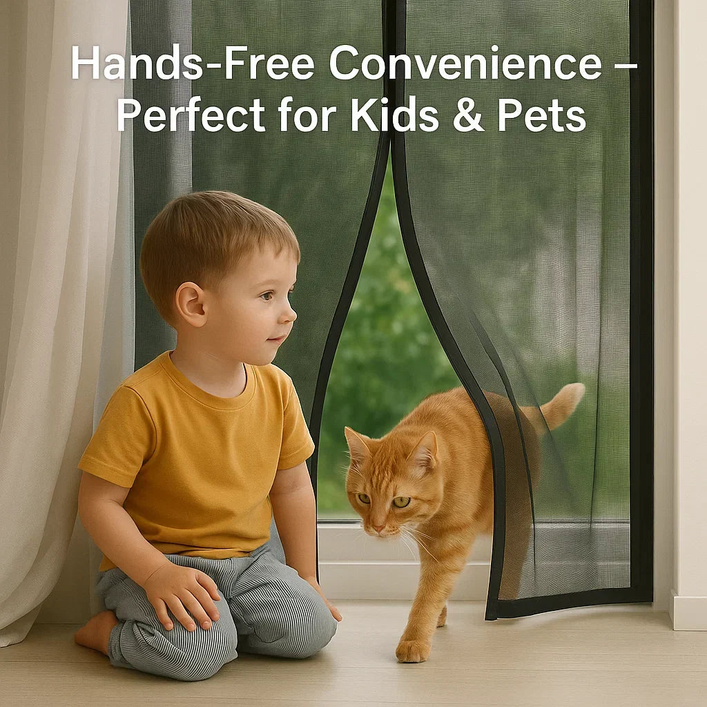 Magnetic Window Mosquito Net - Invisible Mesh Insect Screen for Home Protection & Pest Prevention