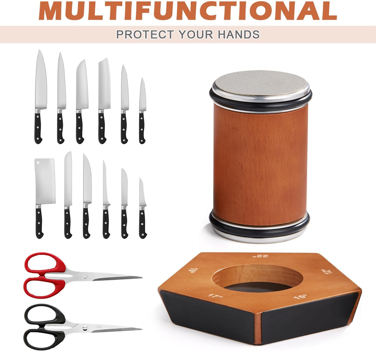 Manual Rolling Diamond Knife Sharpener