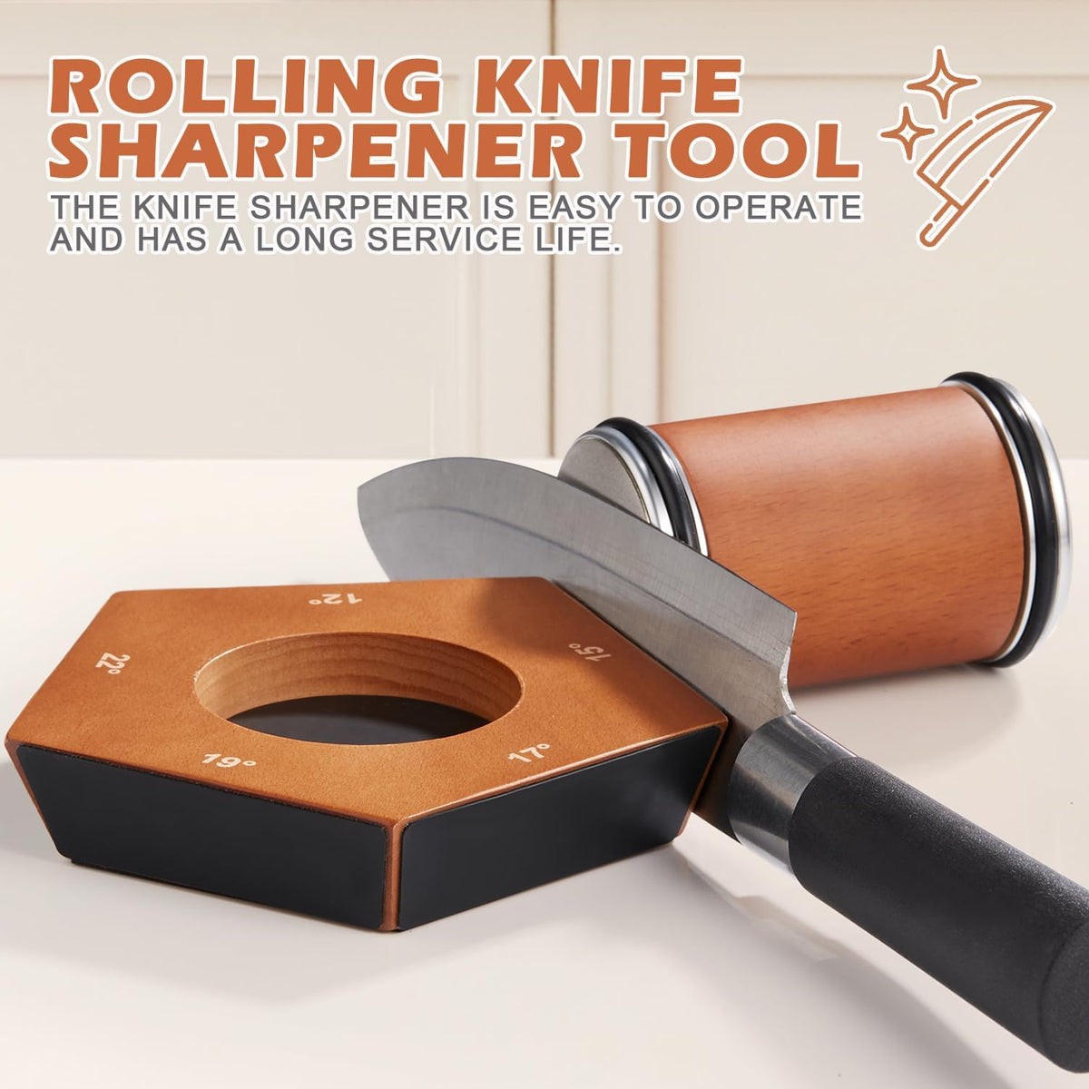 Manual Rolling Diamond Knife Sharpener