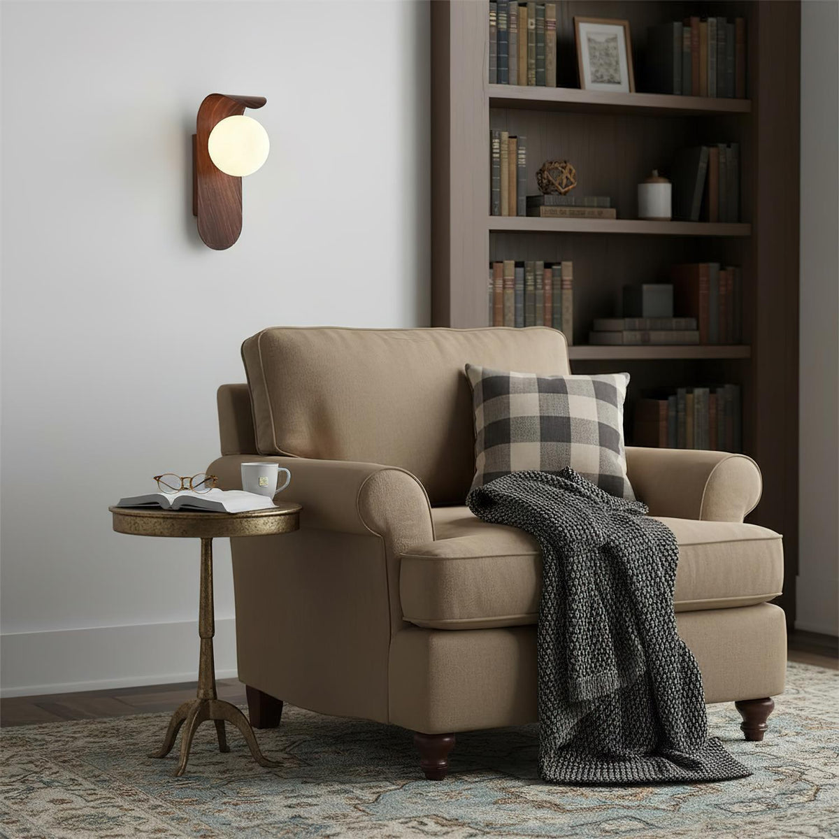 Matt Globe Wall Light, Moisture-Resistant Wall Sconce for Bathroom or Outdoor Use