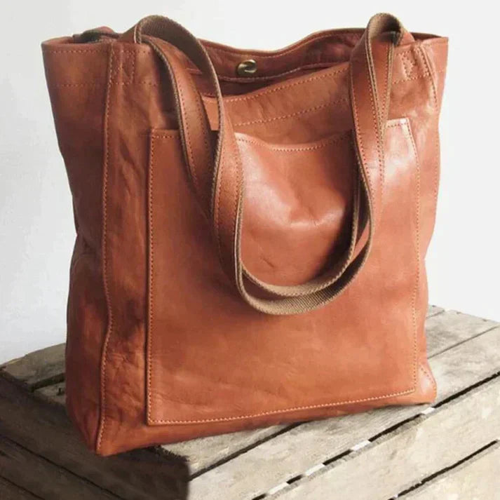 Maxi Leather Shoulder Bag
