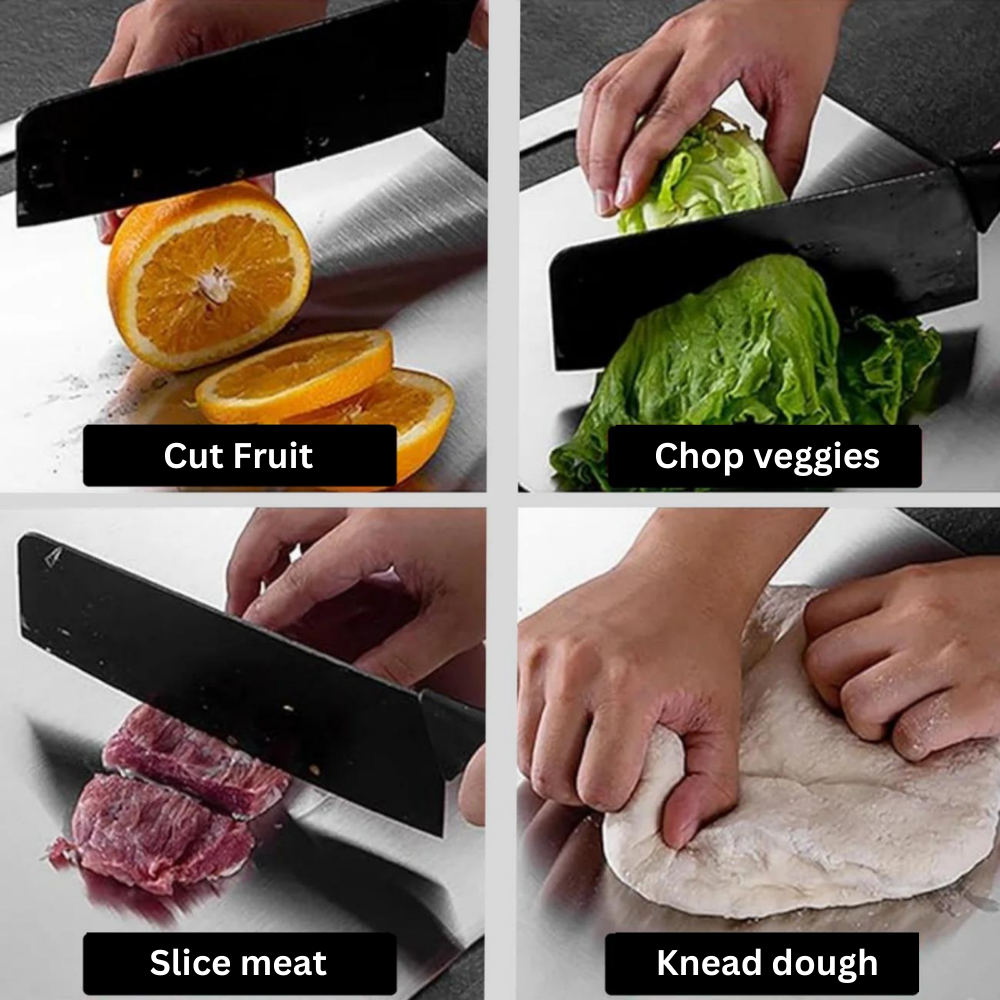 Medical-Grade Titanium Cutting Board with Non-Porous Surface