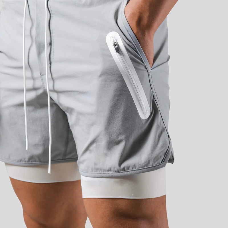 Men's 2-in-1 Running Shorts with Compression Liner