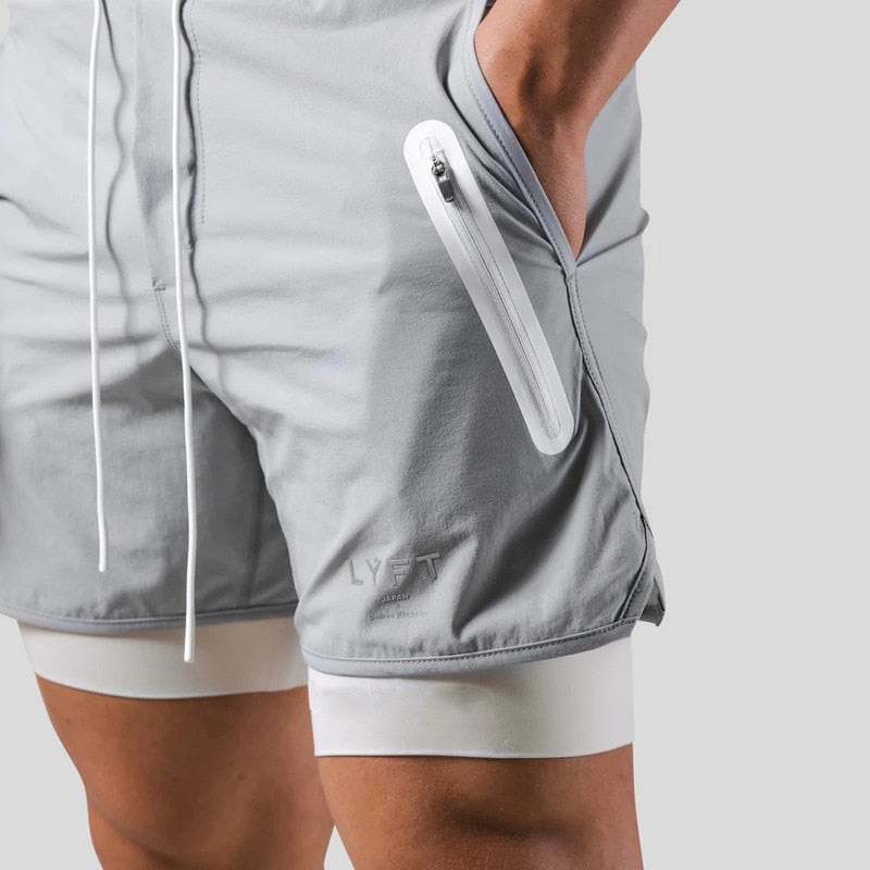 Men's 2-in-1 Sports Shorts - Comfort and Support