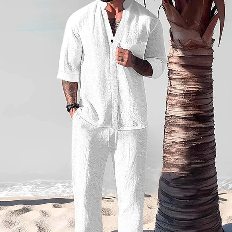 Men's 3/4 Sleeve Lounge Set