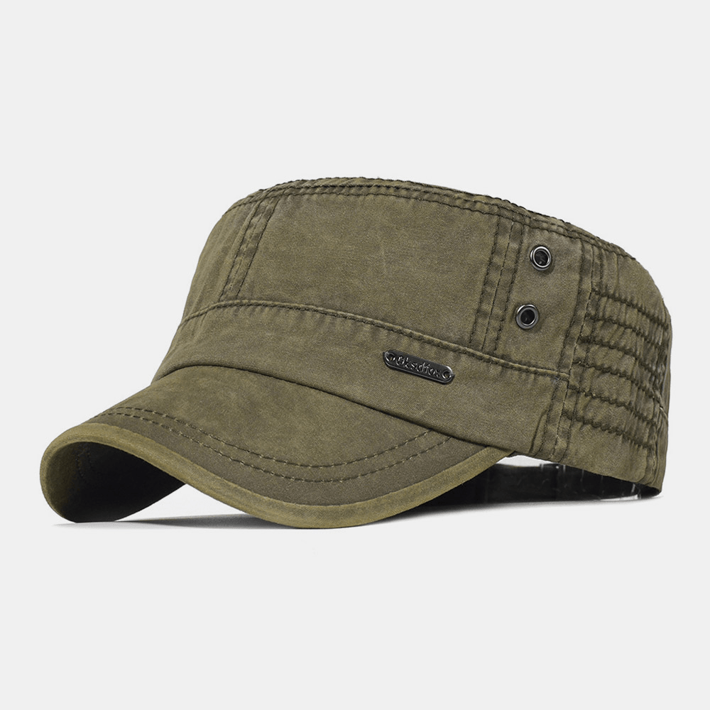 Men's Adjustable Cotton Military Cap