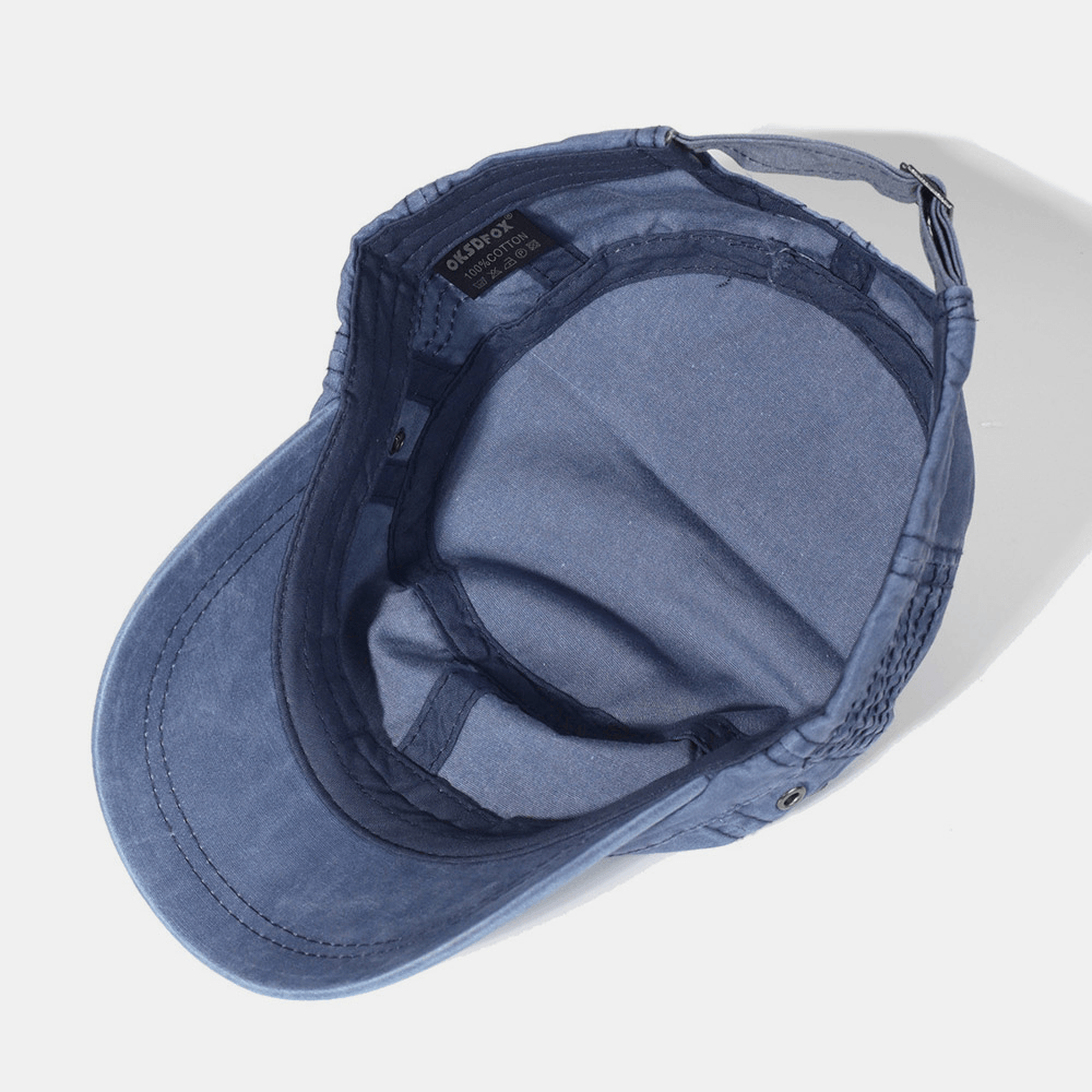 Men's Adjustable Cotton Military Cap