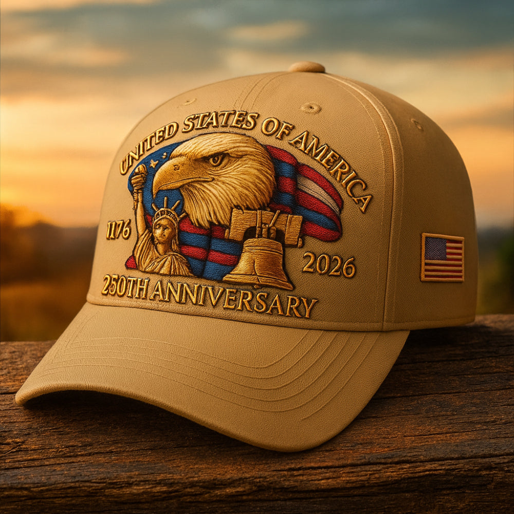 Men's Baseball Cap with Eagle Embroidery for Veterans
