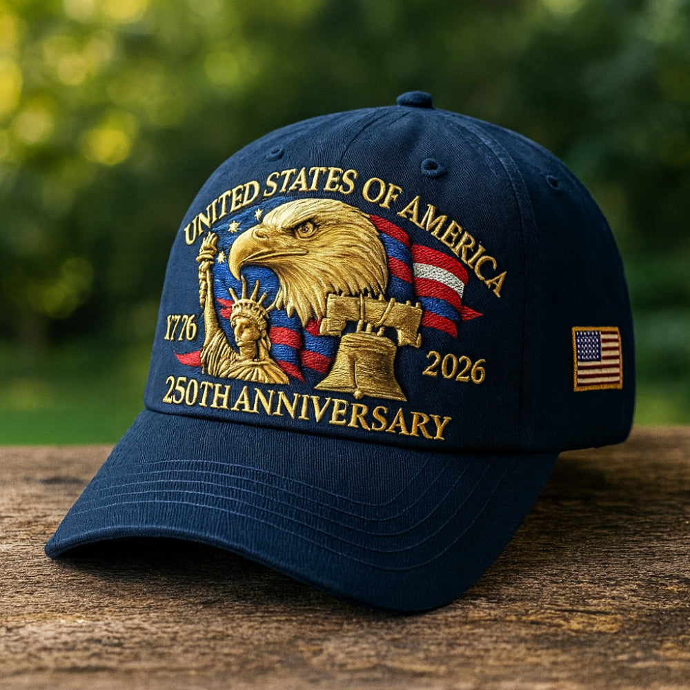 Men's Baseball Cap with Eagle Embroidery for Veterans