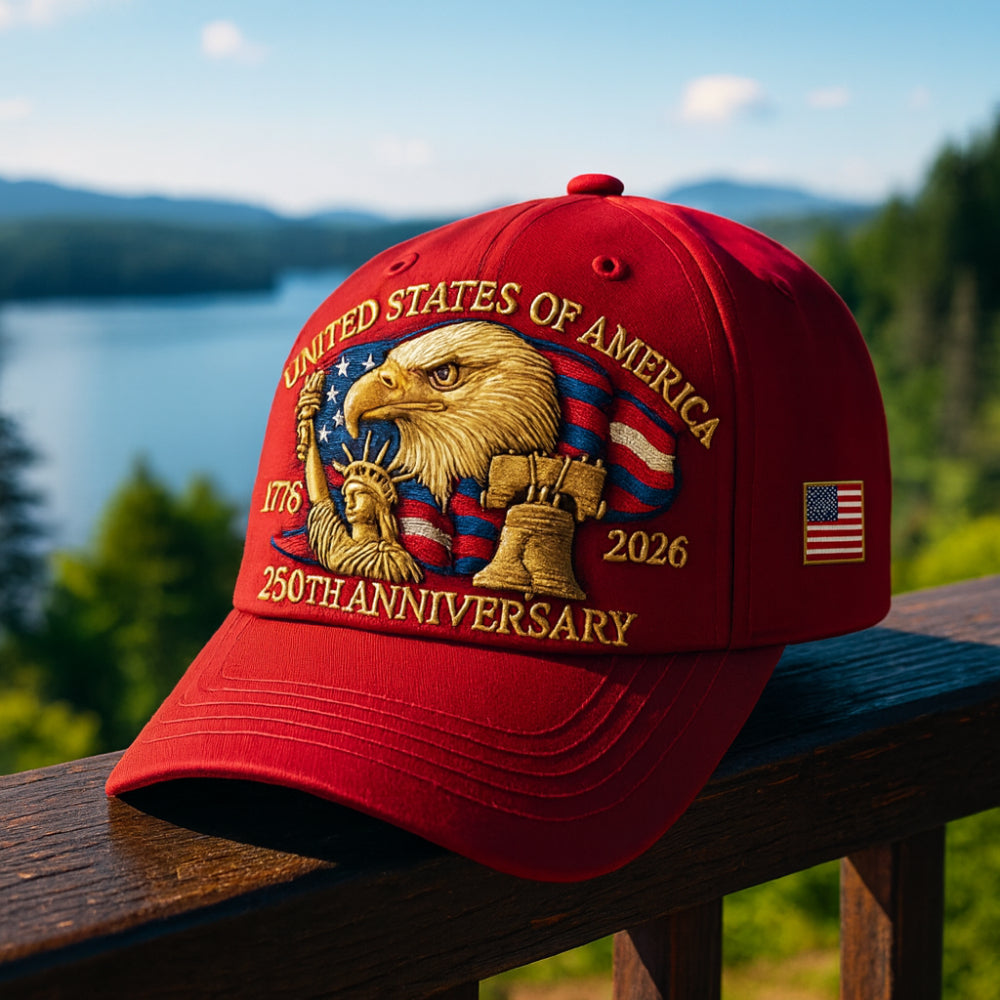 Men's Baseball Cap with Eagle Embroidery for Veterans