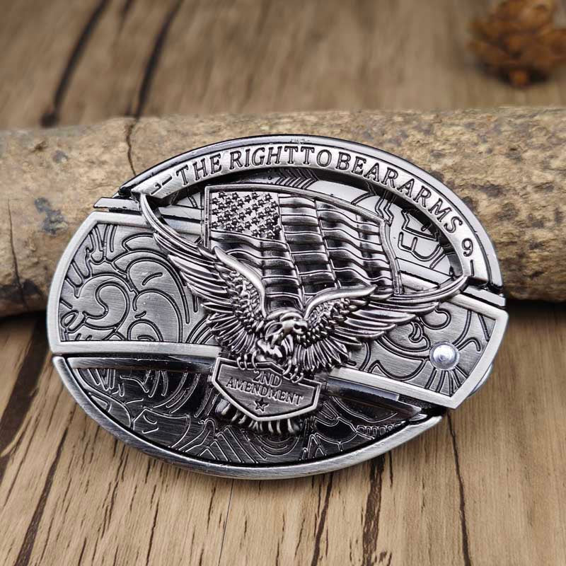 Men's Belt Buckle with Hidden Tool