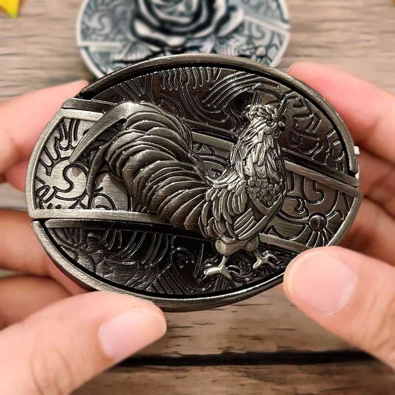 Men's Belt Buckle with Hidden Tool