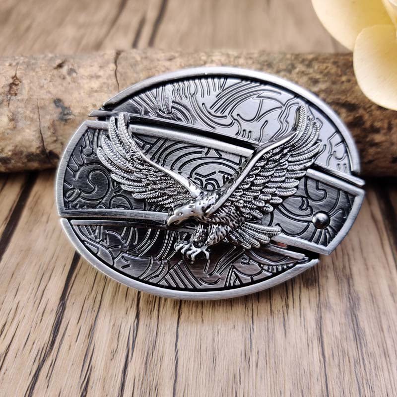 Men's Belt Buckle with Hidden Tool