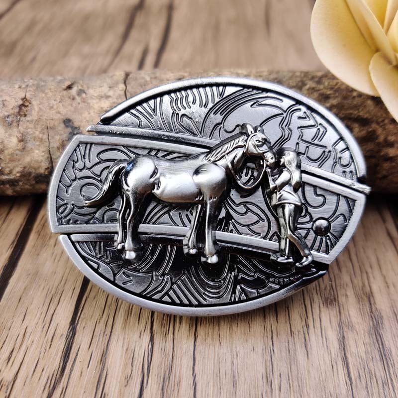 Men's Belt Buckle with Hidden Tool