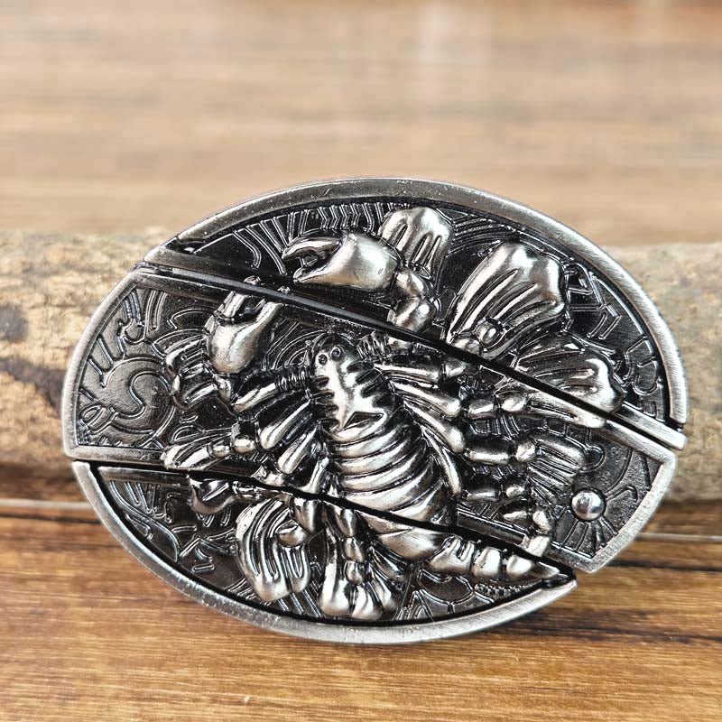 Men's Belt Buckle with Hidden Tool