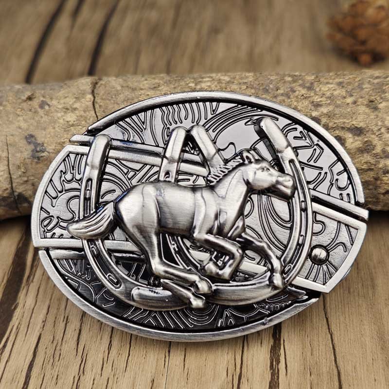 Men's Belt Buckle with Hidden Tool