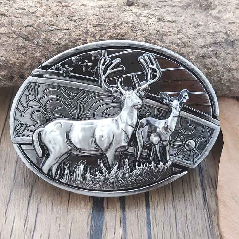 Men's Belt Buckle with Hidden Tool