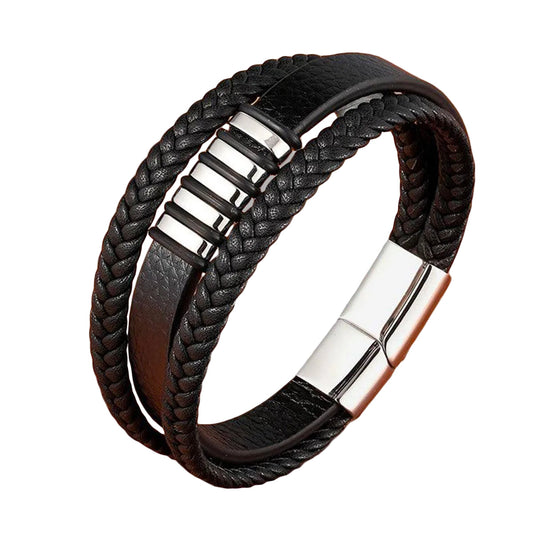 Men's Braided Leather Bracelet