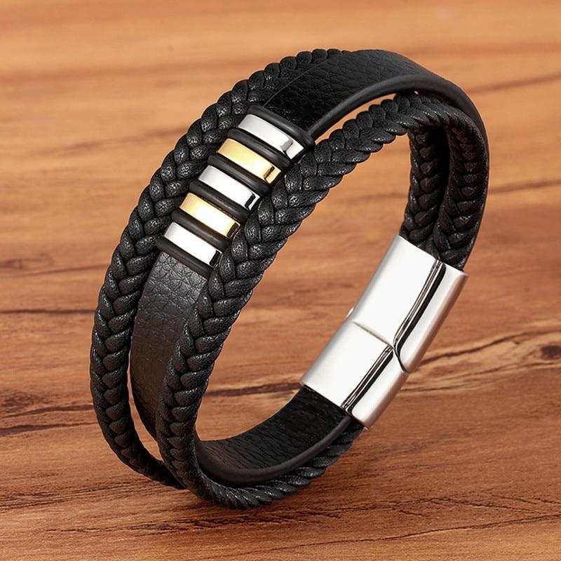 Men's Braided Leather Bracelet
