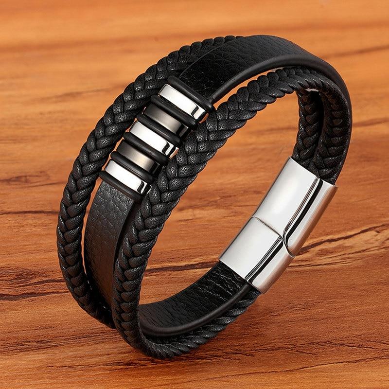 Men's Braided Leather Bracelet
