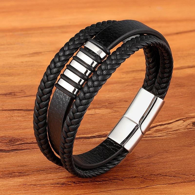Men's Braided Leather Bracelet
