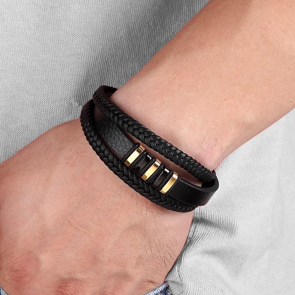 Men's Braided Leather Bracelet