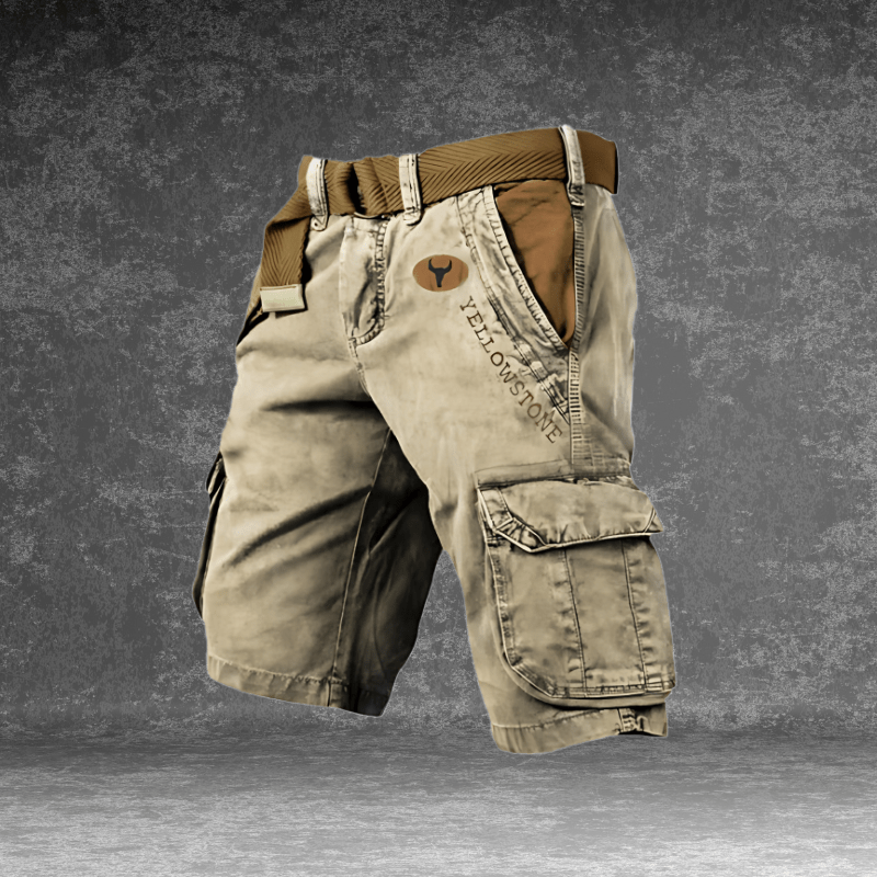 Men's Breathable Cargo Shorts with Pockets