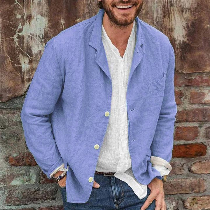Men's Button-Down Casual Jacket