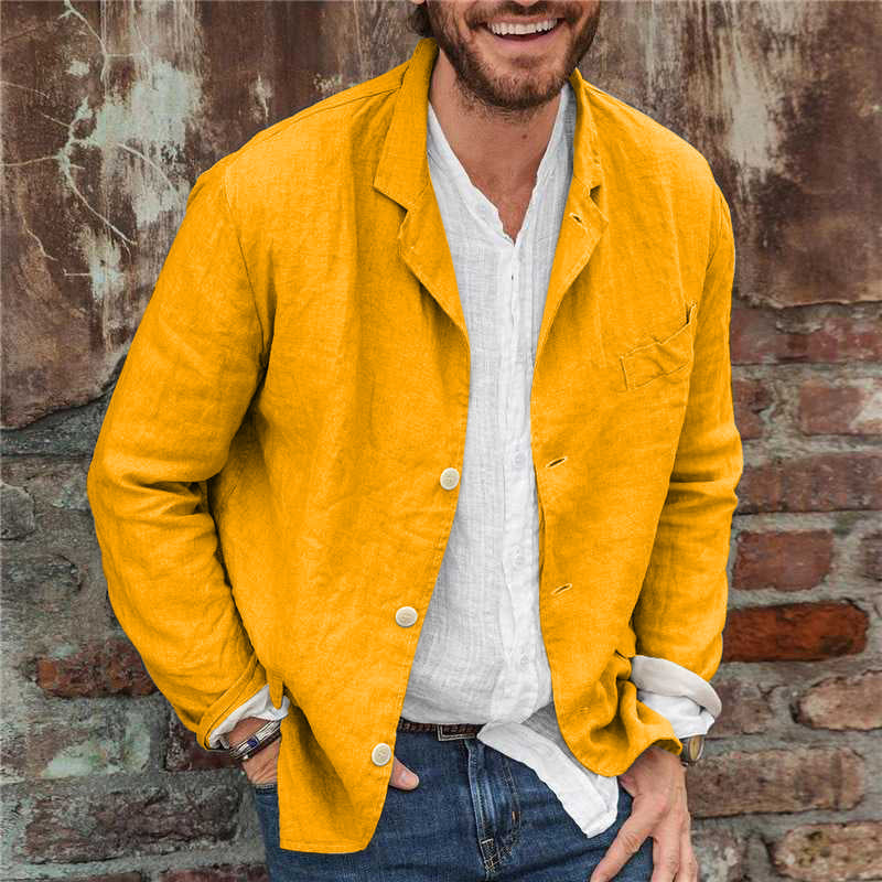 Men's Button-Down Casual Jacket