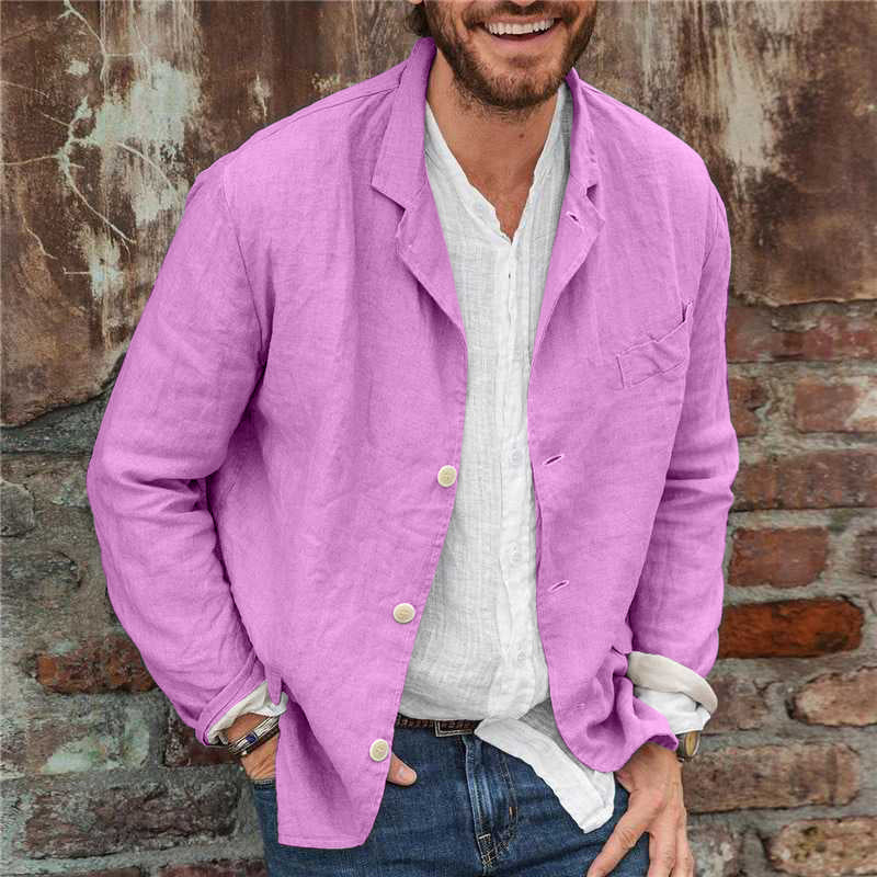 Men's Button-Down Casual Jacket