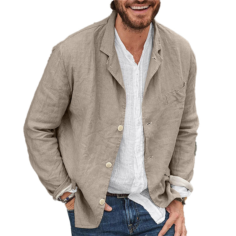 Men's Button-Down Casual Jacket