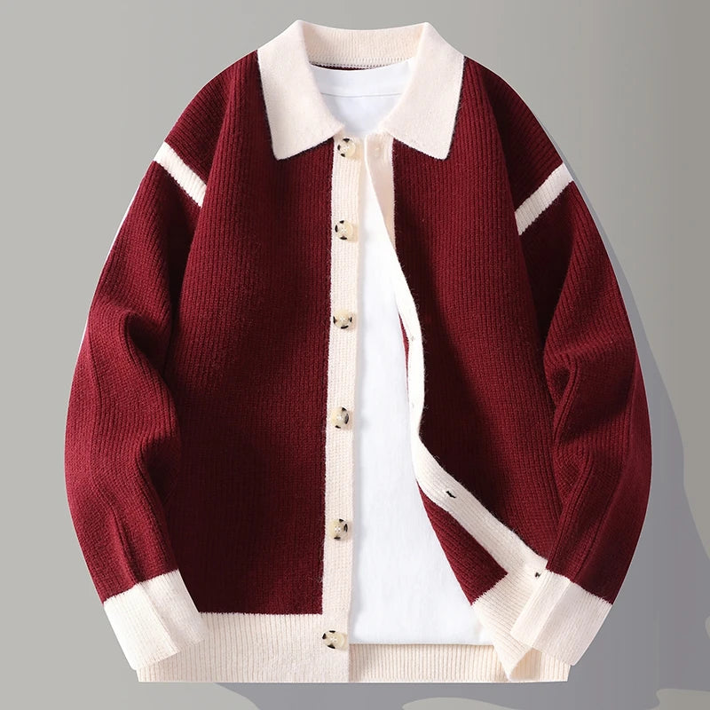 Men's Button-Down Varsity Jacket