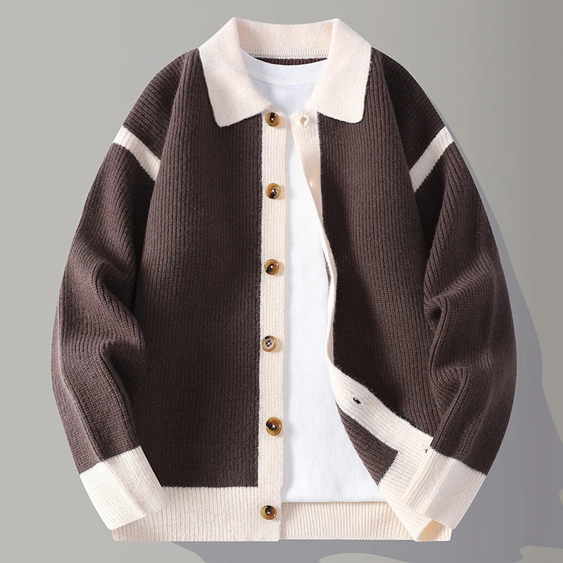 Men's Button-Down Varsity Jacket