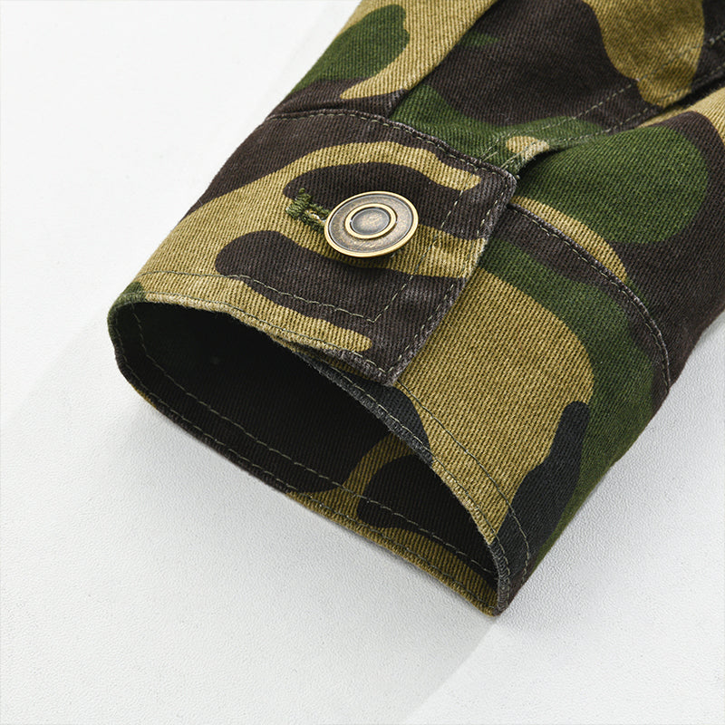 Men's Button-Up Camo Jacket