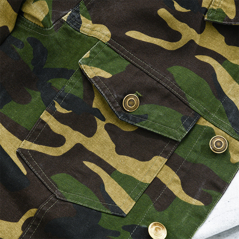 Men's Button-Up Camo Jacket