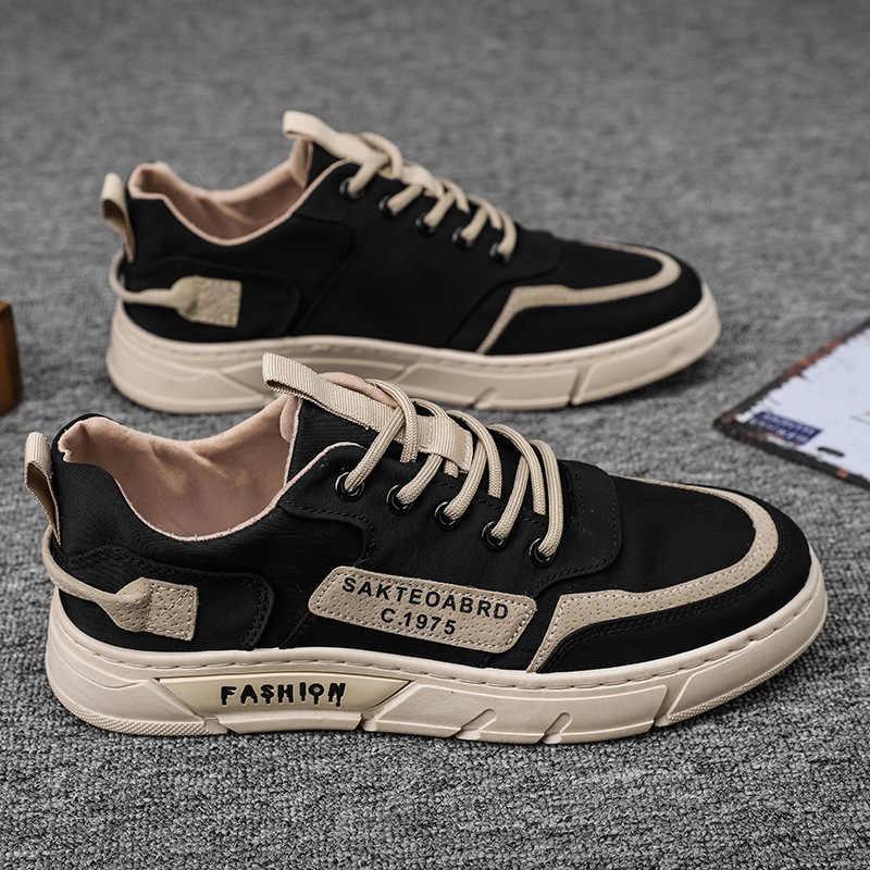 Men's Canvas Sneakers with Handmade Design