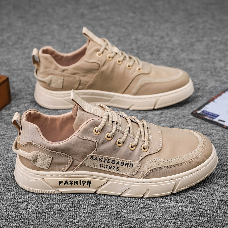 Men's Canvas Sneakers with Handmade Design