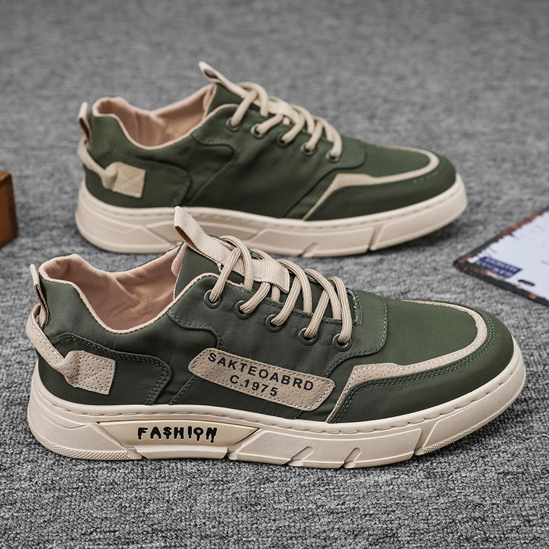 Men's Canvas Sneakers with Handmade Design