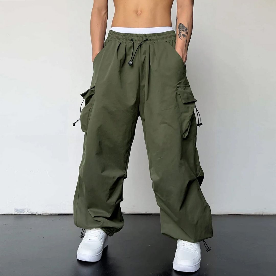 Men's Cargo Joggers with Adjustable Waist for Optimal Comfort